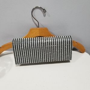 Rhinestone Accented Crossbody To Clutch
